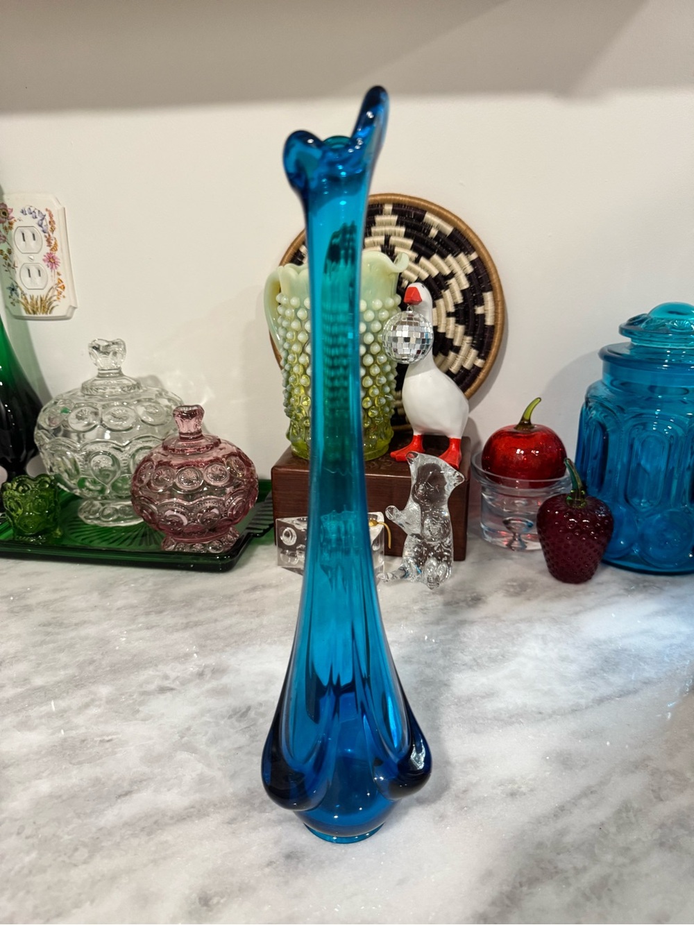 Viking Bluenique Drape Vase